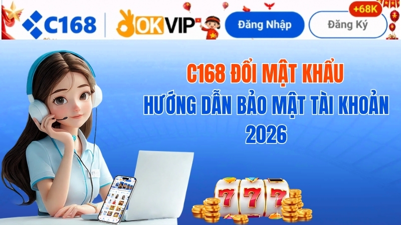 C168 Đổi Mật Khẩu – Hướng Dẫn Bảo Mật Tài Khoản